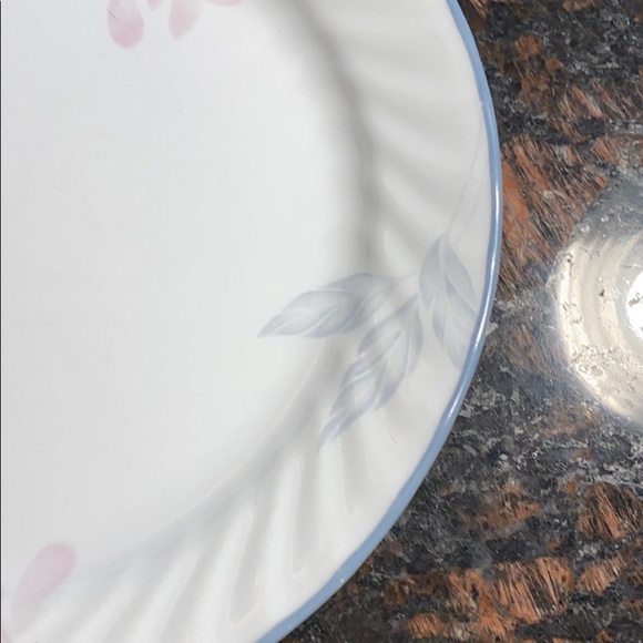 4 Corelle Pink Trio 10 1/4” Dinner Plates - Picture 5 of 8